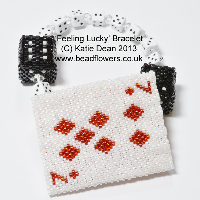 Card Games Bracelet Pattern, Katie Dean, Beadflowers