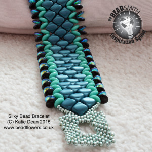 Silky Beads Cuff Bracelet Tutorial