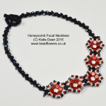 honeycomb beads necklace
