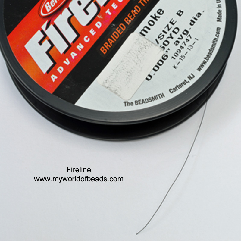 FireLine Braided Bead Thread .008 Smoke Grey : : Office Products