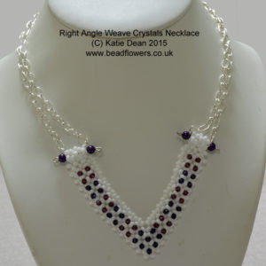 RAW Crystal Necklace pattern, Katie Dean