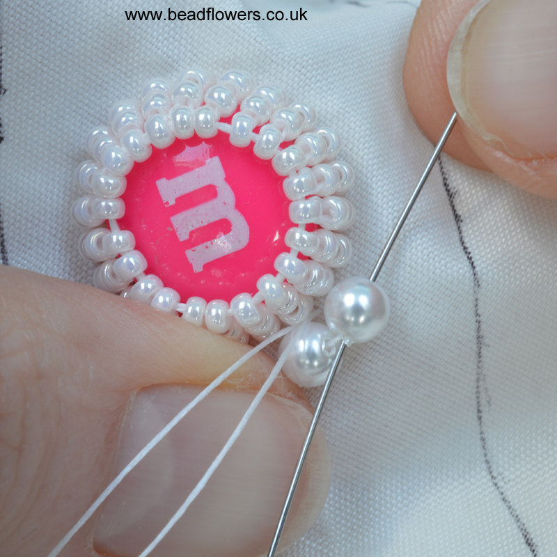 How to do hand embroidery beads work, beaded work