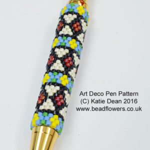 Art deco pen beading pattern, Katie Dean