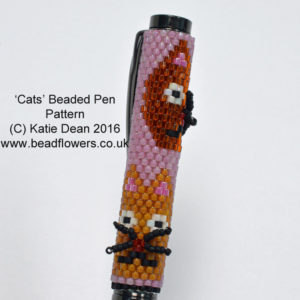 Cat pen pattern, Katie Dean, Beadflowers