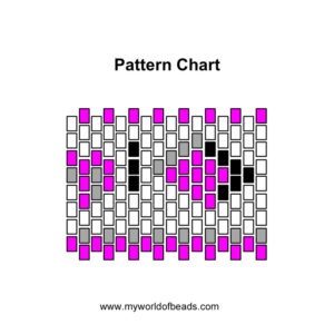 how to follow a peyote stitch chart