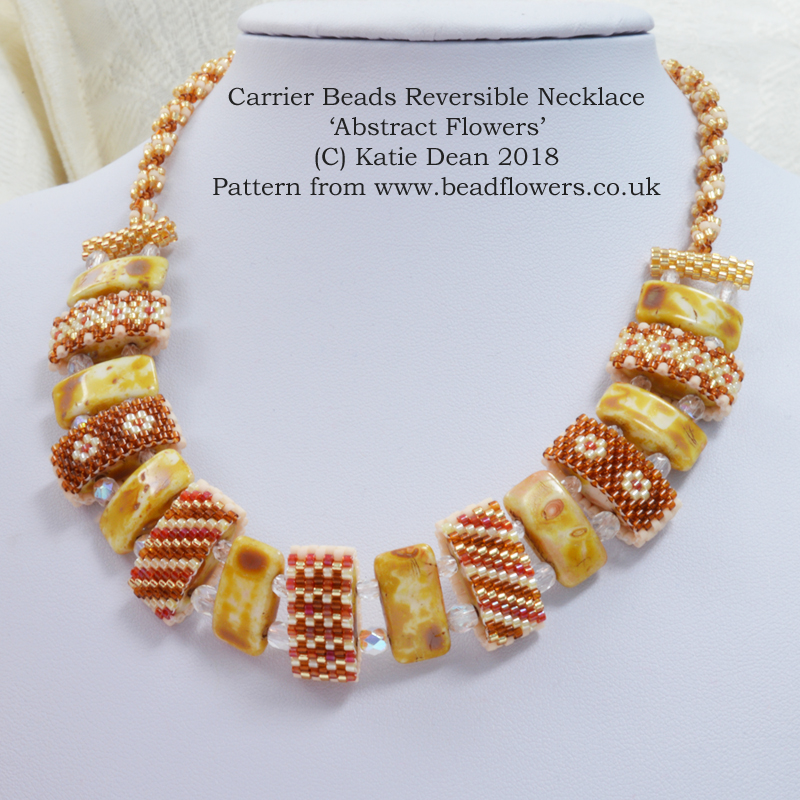 Carrier Beads Reversible Necklace, Katie Dean, Beadflowers