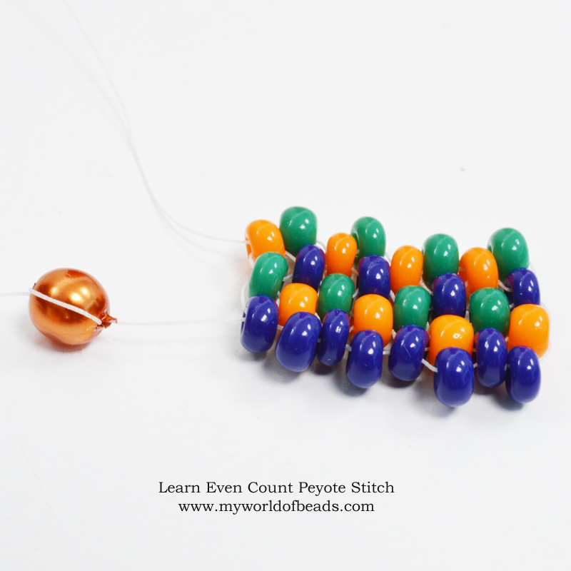 Learn even count Peyote stitch, Katie Dean, My World of Beads
