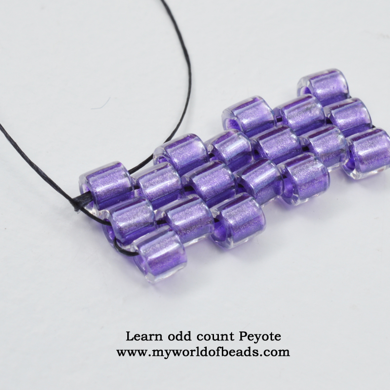 Learn odd count Peyote stitch, Katie Dean, My World of Beads