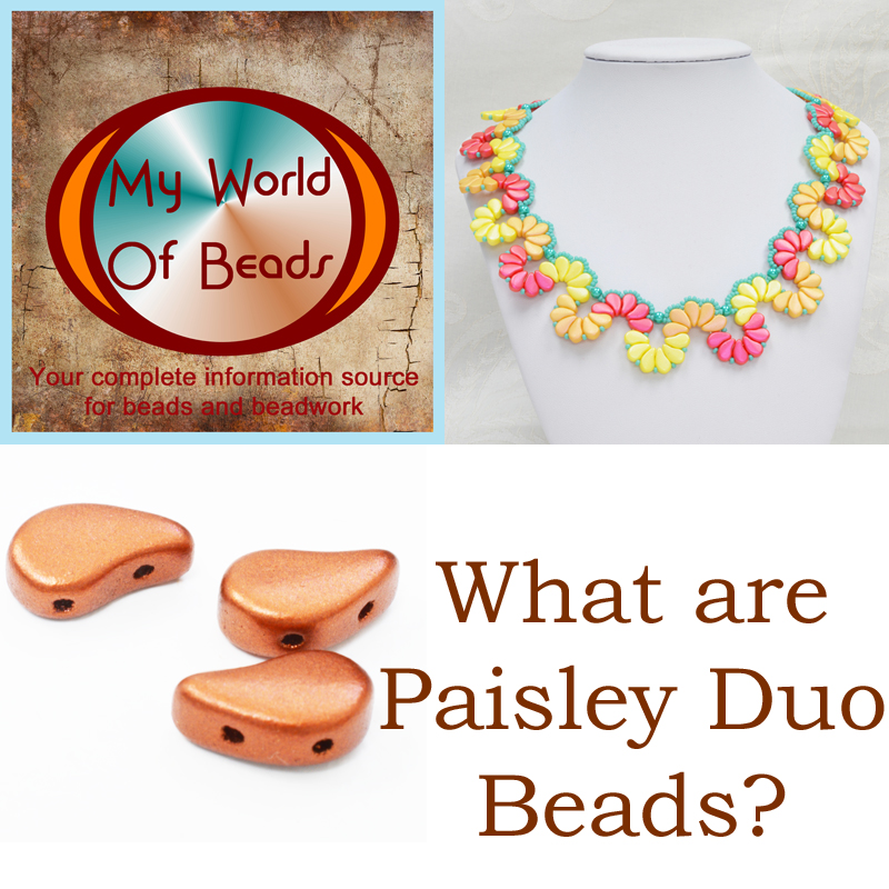 Paisley duo beads, Katie Dean, My World of Beads