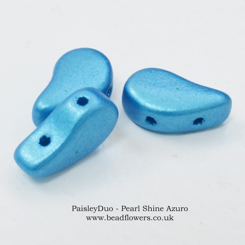 Paisley Duo Beads, Katie Dean, My World of Beads