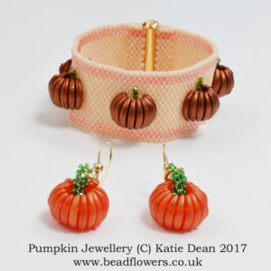 Pumpkin Jewellery Pattern, Katie Dean, Beadflowers