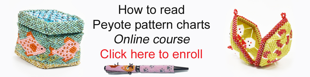 How to read Peyote pattern charts, Katie Dean, My World of Beads