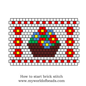 Starting brick stitch, Katie Dean, My World of Beads
