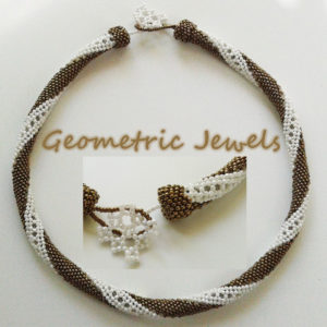 Geometric Jewels, beaded necklace