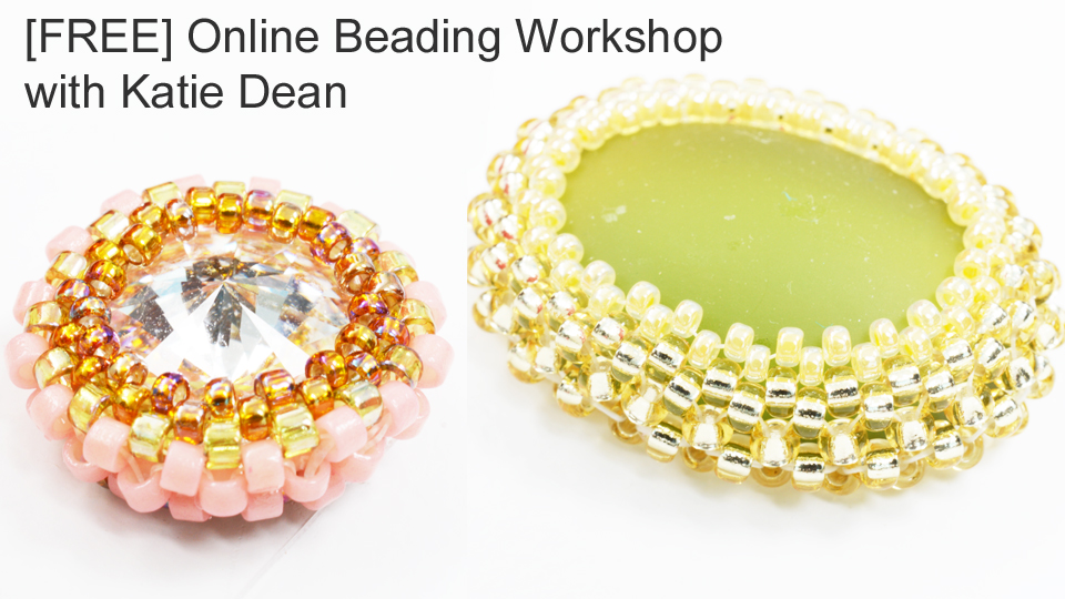How to bezel a Rivoli or Cabochon: Free online course with Katie Dean