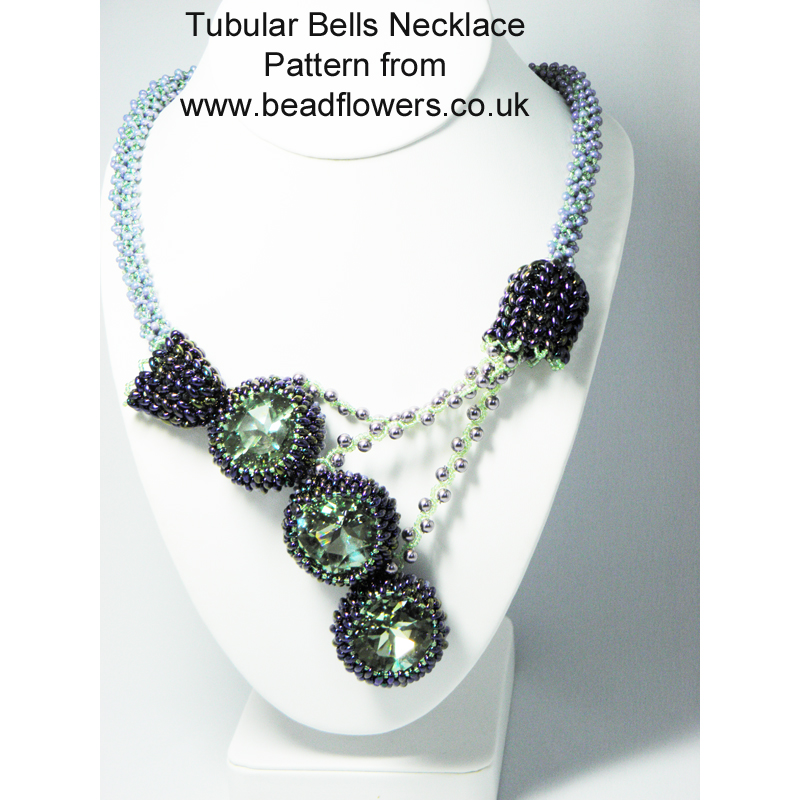 Tubular Bells Necklace Pattern, Katie Dean, Beadflowers