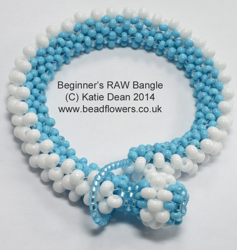 Beginner Tubular RAW bangle pattern, Katie Dean, Beadflowers