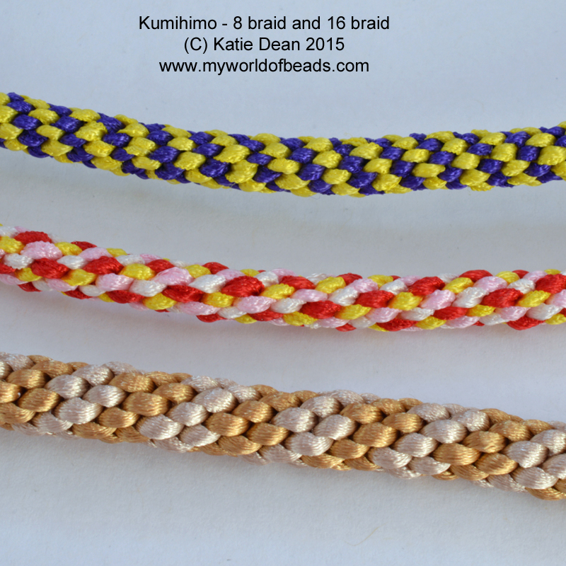 Different Braid structures, Katie Dean, My World of Beads