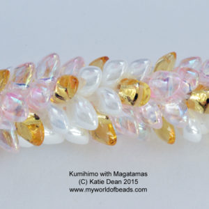 Kumihimo with Magatamas, Katie Dean, My World of Beads