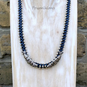 Prumihimo necklace from an interview on My World of Beads, by Katie Dean