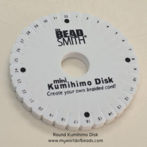 Round Kumihimo Disk, Katie Dean, My World of Beads