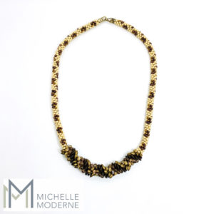 Leopard Square Kumihimo design, MichelleModerne, featured on My World of Beads
