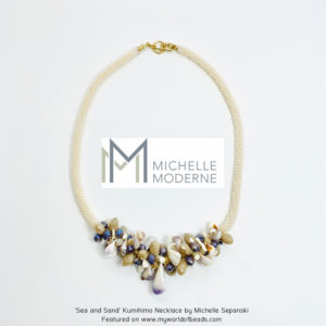 Sand and Sea by Michelle Sepanski, featured on My World of Beads