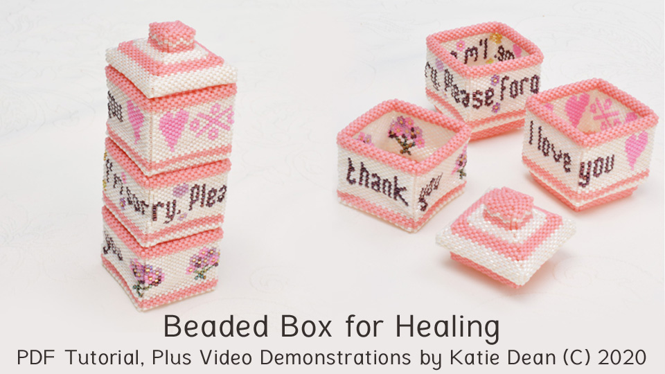 Beaded Box for healing, online beading class, Katie Dean, My World of Beads