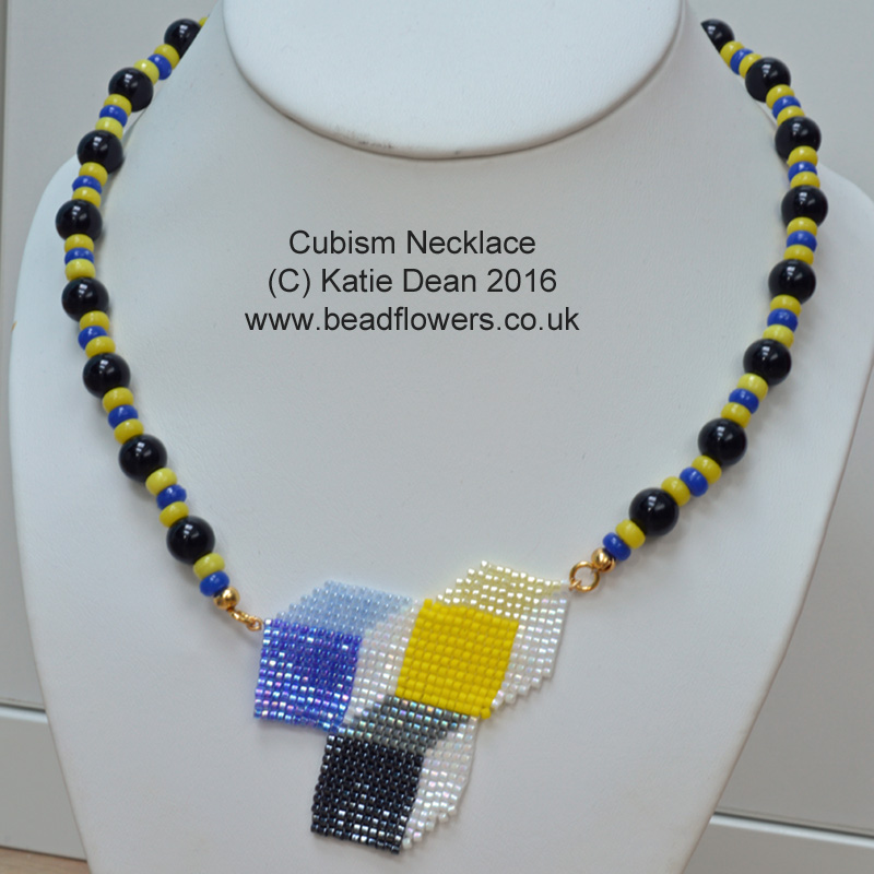 Cubist Necklace Pattern by Katie Dean, Beadflowers