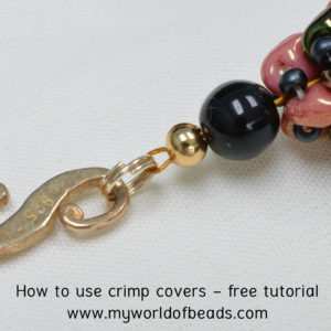 How To Use a Crimp Cover - Venetian Bead Shop Blog