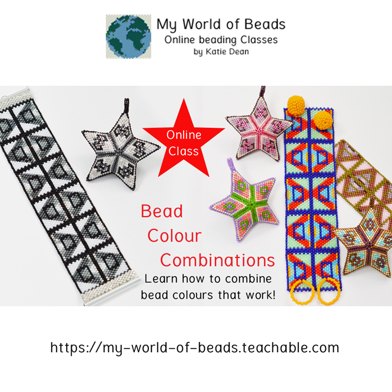 Online class to learn how to create great bead color combinations every time, Katie Dean, My World of Beads