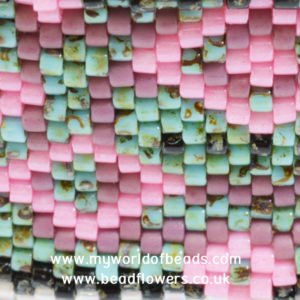 Beading sample from the Art Deco beaded box by Katie Dean