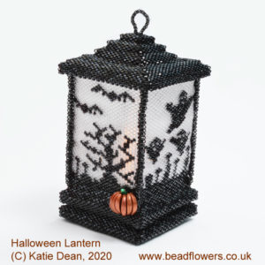 Halloween Lantern Beading Pattern by Katie Dean