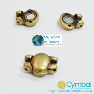 Kypri superduo magnetic clasp, Cymbal Elements, Katie Dean, My World of Beads