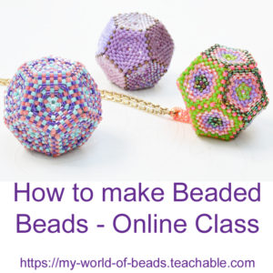 How to make beaded bead, online class with Katie Dean