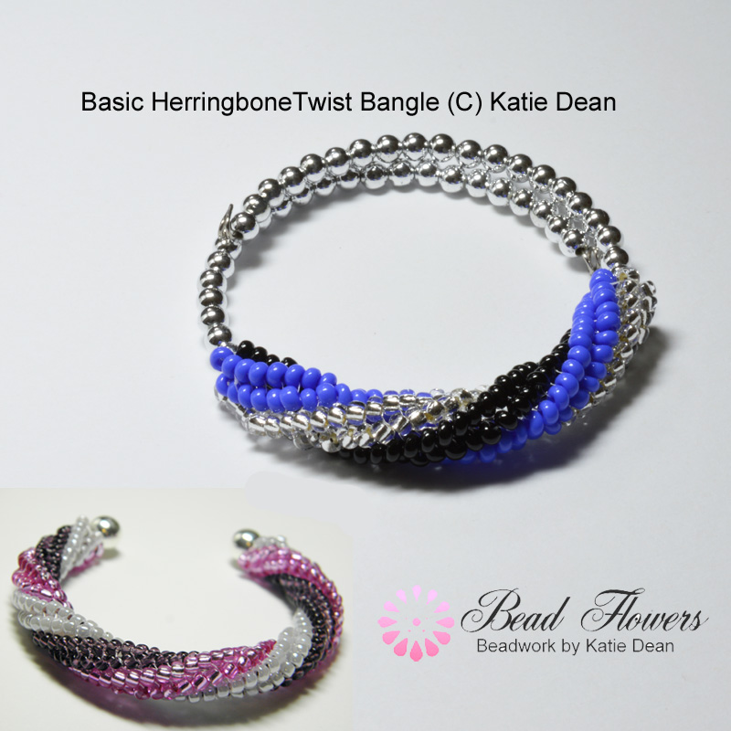 Herringbone Twist Bangle, Katie Dean, Beadflowers