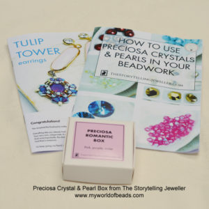 Preciosa crystals and pearls box from the Storytelling Jeweller, reviewed by Katie Dean, My World of Beads