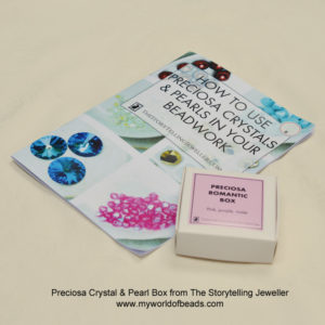 Preciosa Crystals and Pearls box from The Storytelling Jewellery, reviewed by Katie Dean, My World of Beads